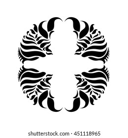 Decorative calligraphic elements in vignette and flourish style. Ornate abstract texture with flourish motifs. Vector Illustration