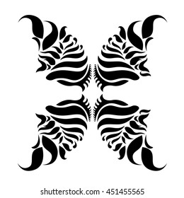 Decorative calligraphic elements in vignette and flourish style. Ornate abstract texture with flourish motifs. Vector Illustration