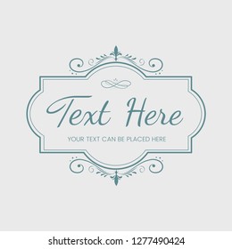 Decorative calligraphic ornament banner vector
