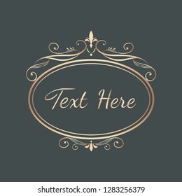 Decorative calligraphic ornament banner vector