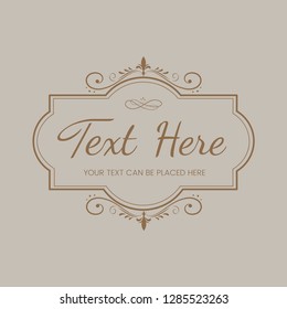 Decorative calligraphic ornament banner vector