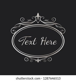 Decorative calligraphic ornament banner vector