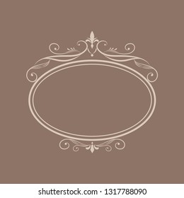 Vector de banner decorativo de ornamento caligráfico