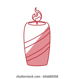 Decorative candle isolated