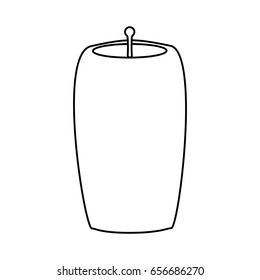 Decorative candle isolated