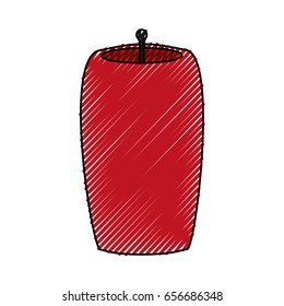 Decorative candle isolated