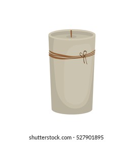 decorative candle spa icon vector illustration graphic design