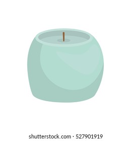 decorative candle spa icon vector illustration graphic design