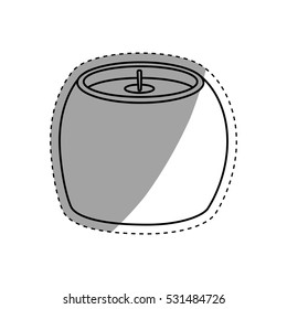 decorative candle spa icon vector illustration graphic design
