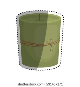 decorative candle spa icon vector illustration graphic design