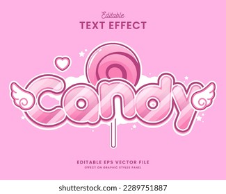 decorative candy Font and Alphabet vector