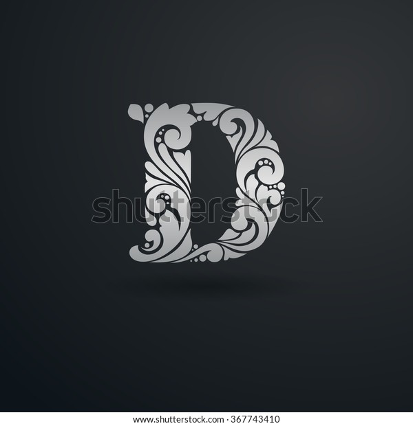 Decorative Capital Letter D Ornate Elegant Stock Vector (Royalty Free ...