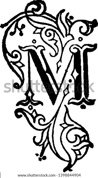 old english letter m