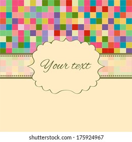 Decorative card.