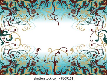 Decorative card with blank space for your adding