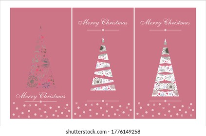 Decorative card with christmas Tree
