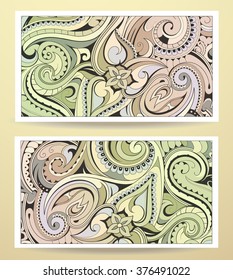 Decorative card design with floral elements. Good for invitation and greeting cards