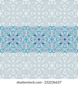 Decorative card with ornamental pattern