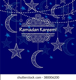 Dekorationskarte für Ramadan
