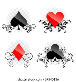 decorative card symbols