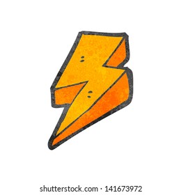 relámpago decorativo de dibujos animados