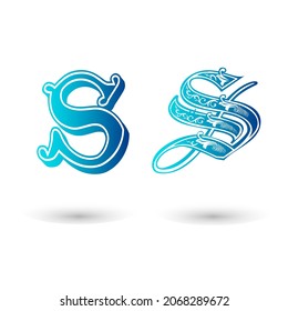 Decorative Celtic Letter S Typography