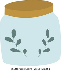 Decorative Ceramic Jar Vector Illustration