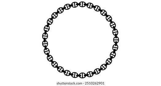 Decorative Chain Design Element Vector Illustration.