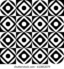 Decorative chess ornament. Geometric background. Black and white geometric pattern. Decorative tribal ornament