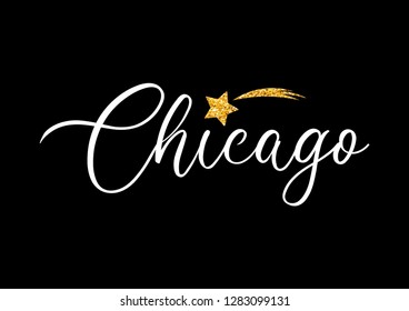 Decorative Chicago Text