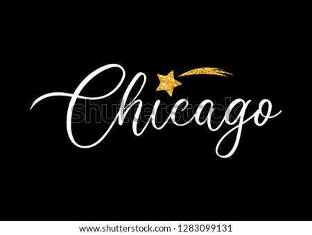 Decorative Chicago Text