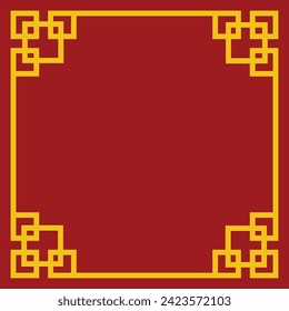 Decorative Chinese Style Borders and Frames Free Vector Editable Background