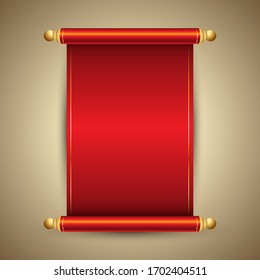 Decorative Chinese style scroll design