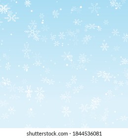 Fondo de Navidad decorativo con copos de nieve cayendo 