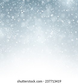 Decorative Christmas background with snowflakes