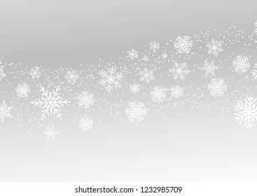 Decorative Christmas background with snowflakes design