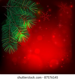  Decorative Christmas background. Vector illustration
