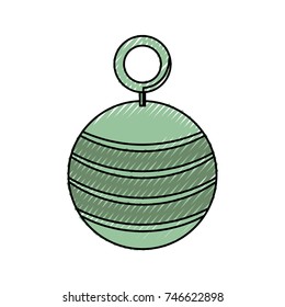 decorative christmas ball icon 
