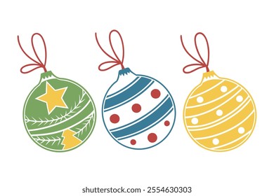 decorative christmas balls with intricate designs