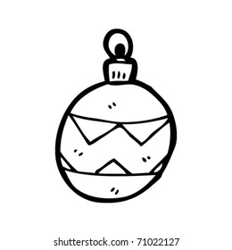 caricatura decorativa de navidad bauble