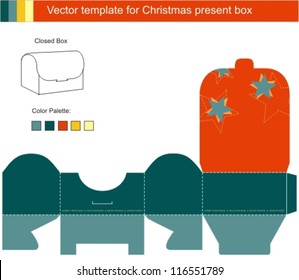 Decorative Christmas Box with die cut christmas ornaments