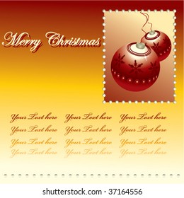 Decorative Christmas card