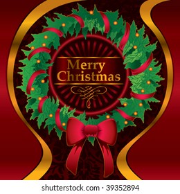 Fondo de aplausos navideños decorativos. Ilustración vectorial.