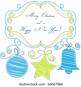 Decorative Christmas frame