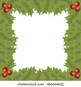 decorative Christmas frame. For the design of the album or scrapbook. Christmas vector illustration