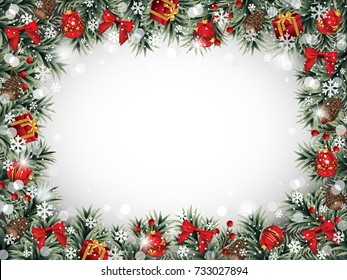 Christmas Frame Illustration Images, Stock Photos & Vectors | Shutterstock