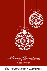 Decorative Christmas Ornaments  Background