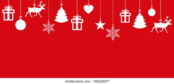 decorative christmas red card