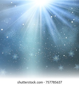 Decorative Christmas snowflake background