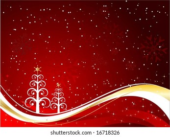 Decorative Christmas tree background